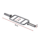 darrahopens Sports & Fitness > Fitness Accessories Chrome Olympic Tricep Bar Barbell Heavy Duty with Spring Collars