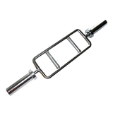darrahopens Sports & Fitness > Fitness Accessories Chrome Olympic Tricep Bar Barbell Heavy Duty with Spring Collars
