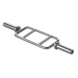 darrahopens Sports & Fitness > Fitness Accessories Chrome Olympic Tricep Bar Barbell Heavy Duty with Spring Collars