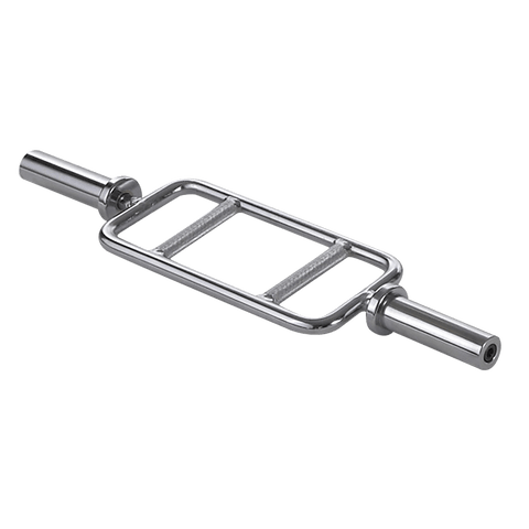 darrahopens Sports & Fitness > Fitness Accessories Chrome Olympic Tricep Bar Barbell Heavy Duty with Spring Collars