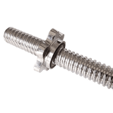 darrahopens Sports & Fitness > Fitness Accessories Chrome Tricep Bar Barbell Heavy Duty with Spinlock Collars