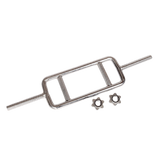 darrahopens Sports & Fitness > Fitness Accessories Chrome Tricep Bar Barbell Heavy Duty with Spinlock Collars