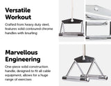 darrahopens Sports & Fitness > Fitness Accessories Close Grip Seated Row Handle Bar Triangle Cable Attachment