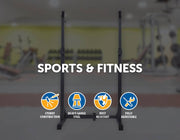 darrahopens Sports & Fitness > Fitness Accessories Commercial Squat Rack Adjustable Pair Fitness Exercise Weight Lifting Gym Barbell Stand