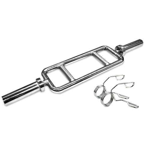 Darrahopens Sports & Fitness > Fitness Accessories CORTEX Olympic Tricep Bar with Spring Collar