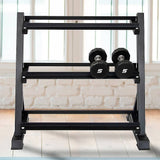 darrahopens Sports & Fitness > Fitness Accessories Dumbbell Rack Storage Stand Hex Weight Heavy Duty 3 Tier Wide Home Gym Fitness