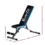 Darrahopens Sports & Fitness > Fitness Accessories Everfit 330KG Weight Bench 10 Levels Adjustable FID Bench Home Gym Bench Press