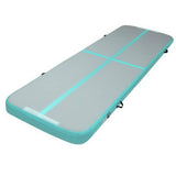 darrahopens Sports & Fitness > Fitness Accessories Everfit 3m x 1m Air Track Mat Gymnastic Tumbling Mint Green and Grey