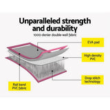 darrahopens Sports & Fitness > Fitness Accessories Everfit 3m x 1m Air Track Mat Gymnastic Tumbling Pink and Grey