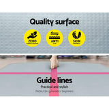 darrahopens Sports & Fitness > Fitness Accessories Everfit 3m x 1m Air Track Mat Gymnastic Tumbling Pink and Grey