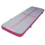 darrahopens Sports & Fitness > Fitness Accessories Everfit 3m x 1m Air Track Mat Gymnastic Tumbling Pink and Grey