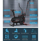 darrahopens Sports & Fitness > Fitness Accessories Everfit 4in1 Elliptical Cross Trainer Exercise Bike Bicycle Home Gym Fitness Machine Running Walking