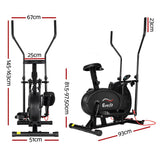 darrahopens Sports & Fitness > Fitness Accessories Everfit 4in1 Elliptical Cross Trainer Exercise Bike Bicycle Home Gym Fitness Machine Running Walking