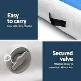 darrahopens Sports & Fitness > Fitness Accessories Everfit 4X1M Inflatable Air Track Mat 20CM Thick with Pump Tumbling Gymnastics Blue