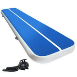 darrahopens Sports & Fitness > Fitness Accessories Everfit 4X1M Inflatable Air Track Mat 20CM Thick with Pump Tumbling Gymnastics Blue