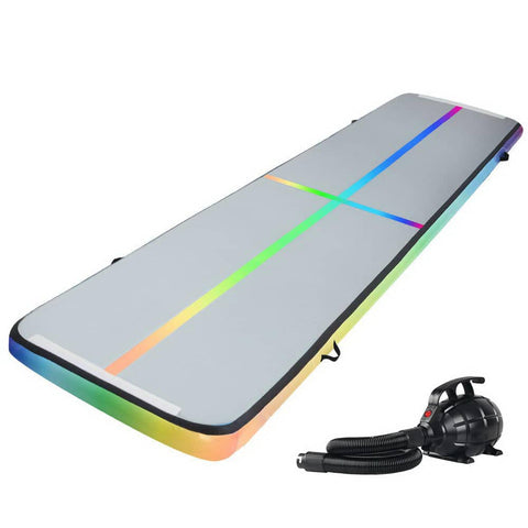 darrahopens Sports & Fitness > Fitness Accessories Everfit 5M Air Track Gymnastics Tumbling Exercise Mat Inflatable Mats + Pump