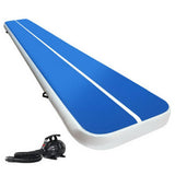 darrahopens Sports & Fitness > Fitness Accessories Everfit 5X1M Inflatable Air Track Mat 20CM Thick with Pump Tumbling Gymnastics Blue