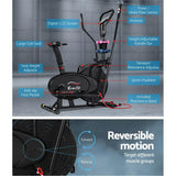 darrahopens Sports & Fitness > Fitness Accessories Everfit 6in1 Elliptical Cross Trainer Exercise Bike Bicycle Home Gym Fitness Machine Running Walking