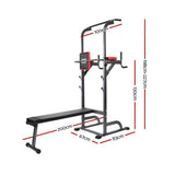 darrahopens Sports & Fitness > Fitness Accessories Everfit 9-IN-1 Power Tower Weight Bench Multi-Function Station