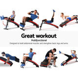 darrahopens Sports & Fitness > Fitness Accessories Everfit Adjustable Sit Up Bench Press Weight Gym Home Exercise Fitness Decline