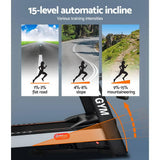 darrahopens Sports & Fitness > Fitness Accessories Everfit Electric Treadmill 450mm 18kmh 3.5HP Auto Incline Home Gym Run Exercise Machine Fitness Dumbbell Massager Sit Up Bar