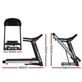 darrahopens Sports & Fitness > Fitness Accessories Everfit Electric Treadmill 45cm Incline Running Home Gym Fitness Machine Black
