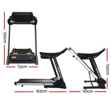 darrahopens Sports & Fitness > Fitness Accessories Everfit Electric Treadmill 45cm Incline Running Home Gym Fitness Machine Black