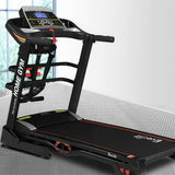 darrahopens Sports & Fitness > Fitness Accessories Everfit Electric Treadmill 480mm 18kmh 3.5HP Auto Incline Home Gym Run Exercise Machine Fitness Dumbbell Massager Sit Up Bar