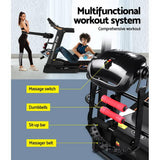 darrahopens Sports & Fitness > Fitness Accessories Everfit Electric Treadmill 480mm 18kmh 3.5HP Auto Incline Home Gym Run Exercise Machine Fitness Dumbbell Massager Sit Up Bar