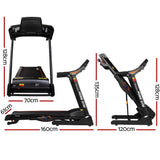 darrahopens Sports & Fitness > Fitness Accessories Everfit Electric Treadmill 48cm Incline Running Home Gym Fitness Machine Black