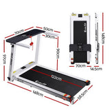 darrahopens Sports & Fitness > Fitness Accessories Everfit Electric Treadmill Home Gym Exercise Running Machine Fitness Equipment Compact Fully Foldable 420mm Belt White