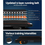 darrahopens Sports & Fitness > Fitness Accessories Everfit Electric Treadmill Incline Home Gym Exercise Machine Fitness 400mm