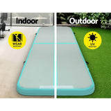 darrahopens Sports & Fitness > Fitness Accessories Everfit GoFun 3X1M Inflatable Air Track Mat with Pump Tumbling Gymnastics Green
