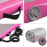 darrahopens Sports & Fitness > Fitness Accessories Everfit GoFun 3X1M Inflatable Air Track Mat with Pump Tumbling Gymnastics Pink