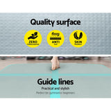 darrahopens Sports & Fitness > Fitness Accessories Everfit GoFun 4X1M Inflatable Air Track Mat Tumbling Floor Home Gymnastics Green