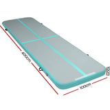 darrahopens Sports & Fitness > Fitness Accessories Everfit GoFun 4X1M Inflatable Air Track Mat Tumbling Floor Home Gymnastics Green