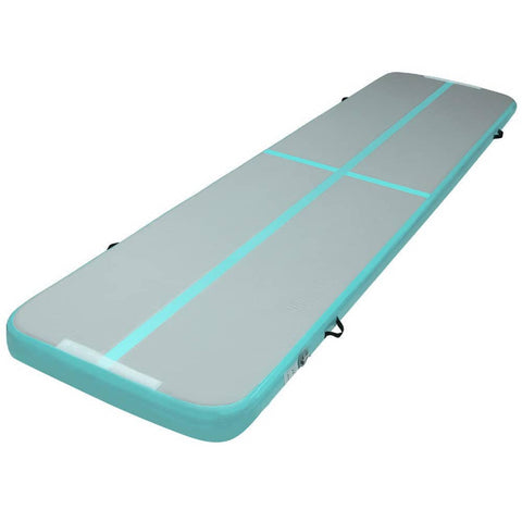 darrahopens Sports & Fitness > Fitness Accessories Everfit GoFun 4X1M Inflatable Air Track Mat Tumbling Floor Home Gymnastics Green