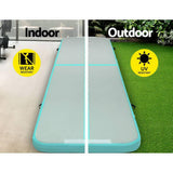 darrahopens Sports & Fitness > Fitness Accessories Everfit GoFun 4X1M Inflatable Air Track Mat with Pump Tumbling Gymnastics Green