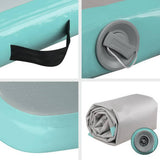 darrahopens Sports & Fitness > Fitness Accessories Everfit GoFun 5X1M Inflatable Air Track Mat Tumbling Floor Home Gymnastics Green