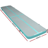 darrahopens Sports & Fitness > Fitness Accessories Everfit GoFun 5X1M Inflatable Air Track Mat Tumbling Floor Home Gymnastics Green