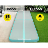 darrahopens Sports & Fitness > Fitness Accessories Everfit GoFun 5X1M Inflatable Air Track Mat with Pump Tumbling Gymnastics Green