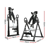 Darrahopens Sports & Fitness > Fitness Accessories Everfit Inversion Table Gravity Exercise Inverter Back Stretcher Home Gym