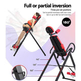 darrahopens Sports & Fitness > Fitness Accessories Everfit Inversion Table Gravity Stretcher Inverter Foldable Home Fitness Gym