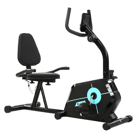 darrahopens Sports & Fitness > Fitness Accessories Everfit Magnetic Recumbent Exercise Bike Fitness Cycle Trainer Gym Equipment