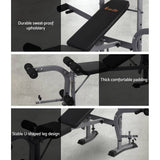 darrahopens Sports & Fitness > Fitness Accessories Everfit Multi Station Weight Bench Press Fitness Weights Equipment Incline Black