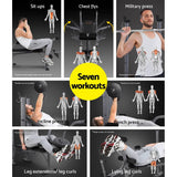 darrahopens Sports & Fitness > Fitness Accessories Everfit Multi Station Weight Bench Press Fitness Weights Equipment Incline Black