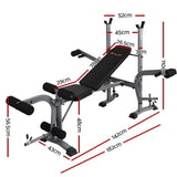 darrahopens Sports & Fitness > Fitness Accessories Everfit Multi Station Weight Bench Press Fitness Weights Equipment Incline Black