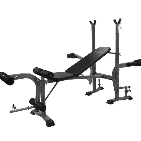 darrahopens Sports & Fitness > Fitness Accessories Everfit Multi Station Weight Bench Press Fitness Weights Equipment Incline Black