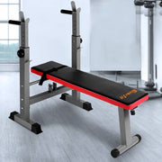 darrahopens Sports & Fitness > Fitness Accessories Everfit Multi-Station Weight Bench Press Weights Equipment Fitness Home Gym Red