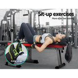 darrahopens Sports & Fitness > Fitness Accessories Everfit Multi-Station Weight Bench Press Weights Equipment Fitness Home Gym Red